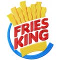 Fries King logo machine embroidery design